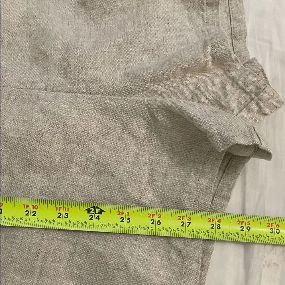 Reformation Harper Oatmeal Linen Romper Womens Size 4 Minimalist